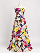 Italian Stretch Cotton Bold Print  Feathers